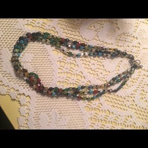 Multicolored bead necklace